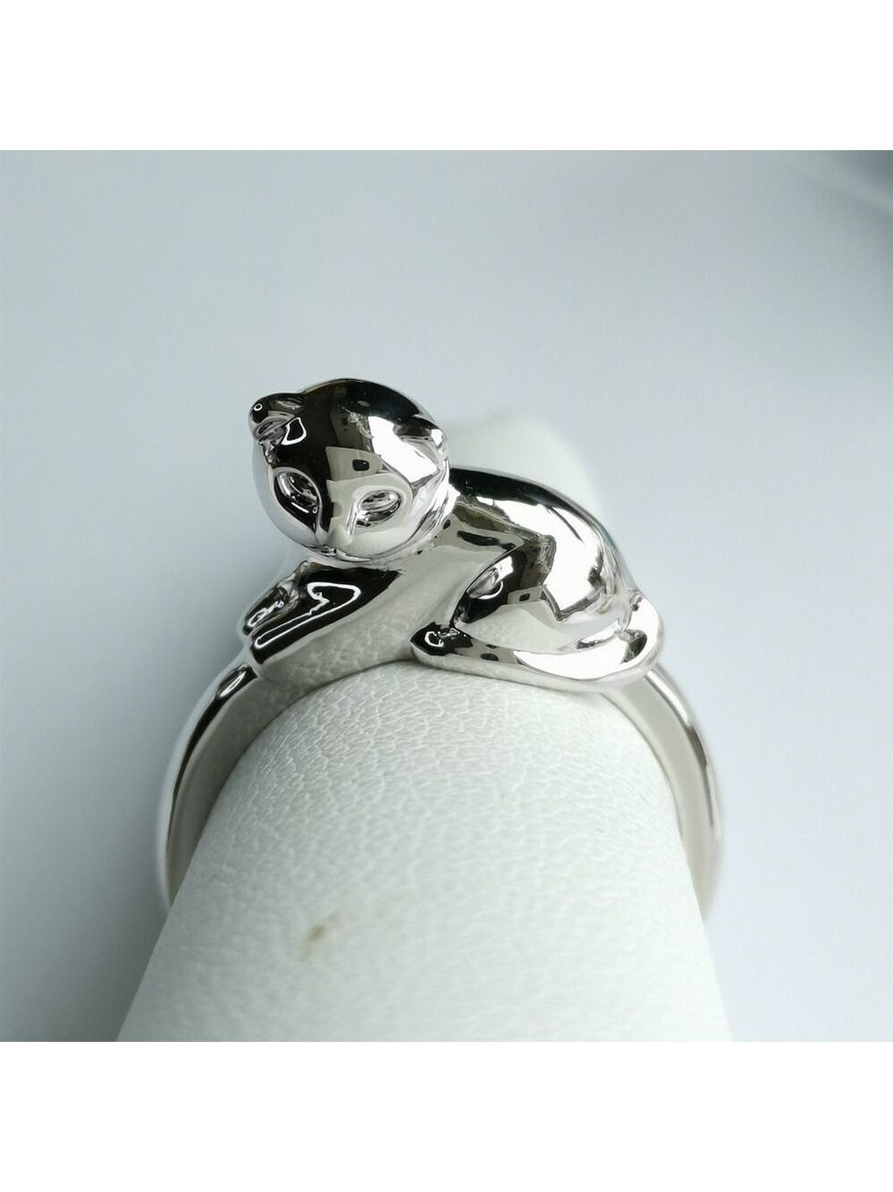 Cat ring size 7 14k gold overlay 🆕
